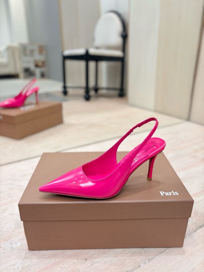 Christian Louboutin Slingbacks Lambskin 8.5CM 65078-4