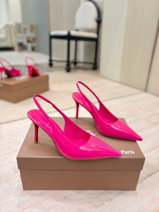 Christian Louboutin Slingbacks Lambskin 8.5CM 65078-4