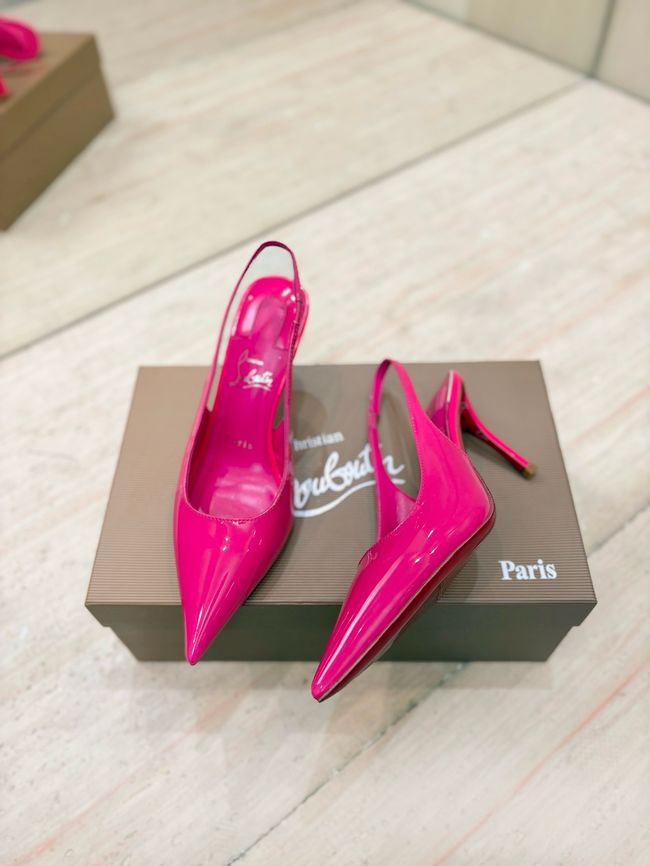Christian Louboutin Slingbacks Lambskin 8.5CM 65078-4