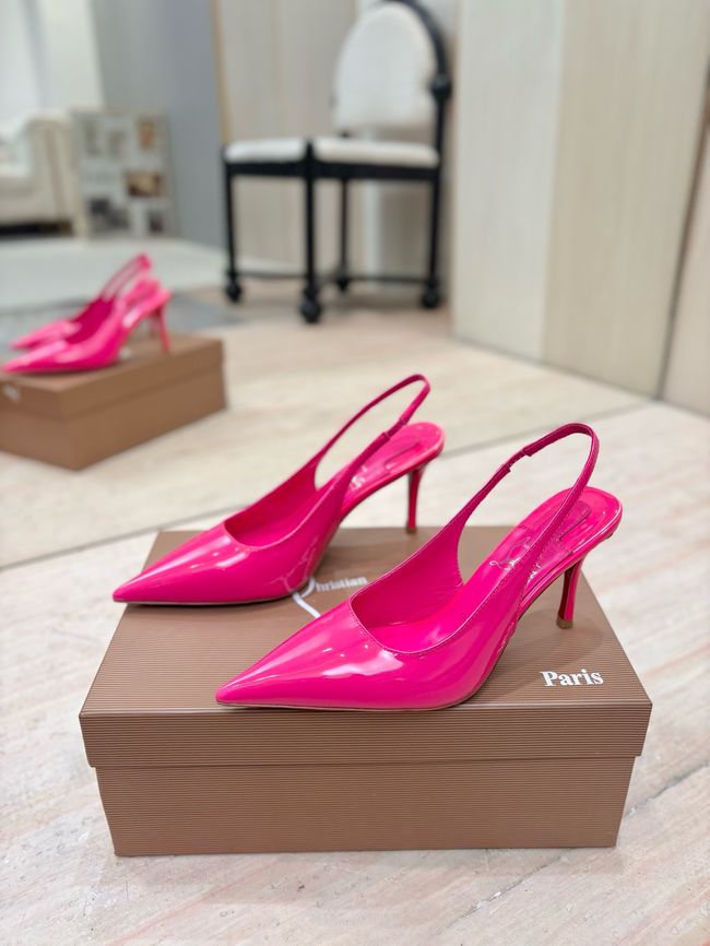 Christian Louboutin Slingbacks Lambskin 8.5CM 65078-4