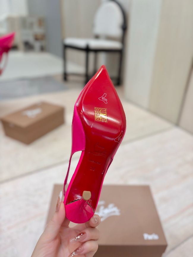 Christian Louboutin Slingbacks Lambskin 8.5CM 65078-4