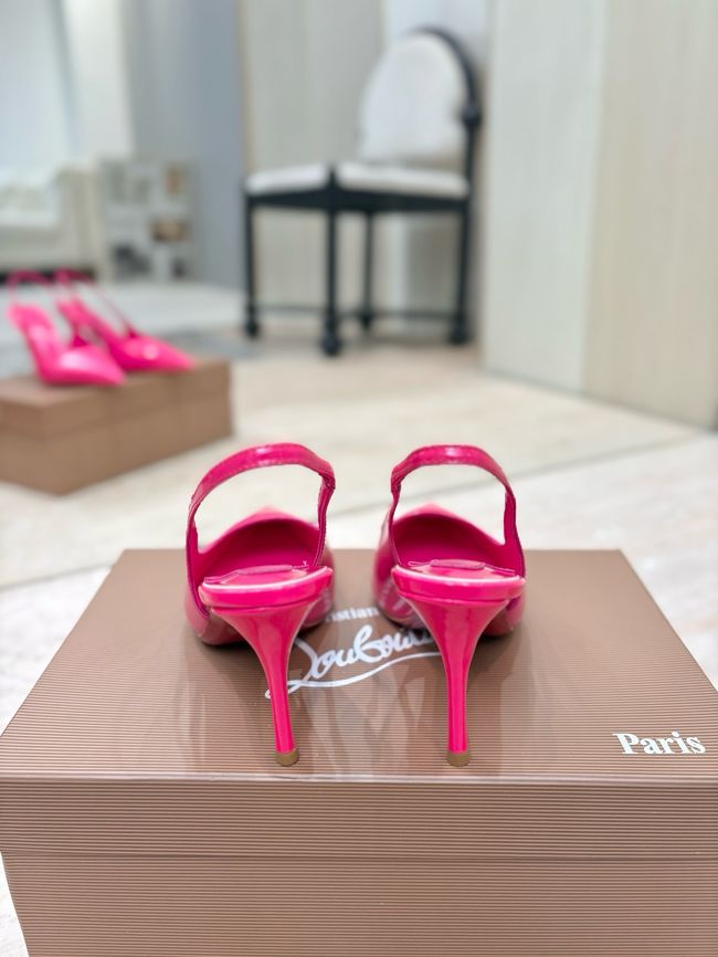 Christian Louboutin Slingbacks Lambskin 8.5CM 65078-4