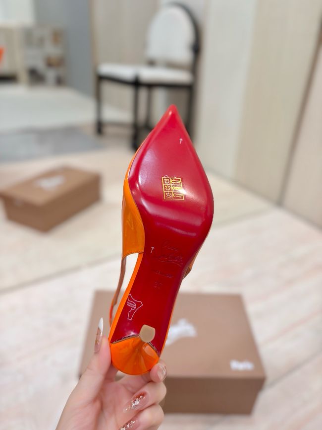 Christian Louboutin Slingbacks Lambskin 8.5CM 65078-5