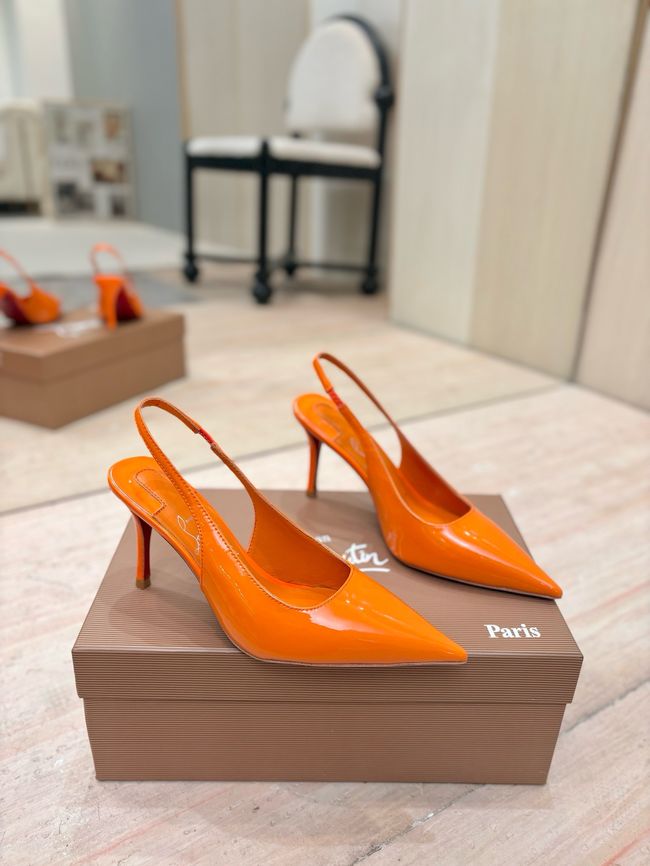 Christian Louboutin Slingbacks Lambskin 8.5CM 65078-5