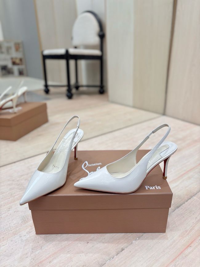 Christian Louboutin Slingbacks Lambskin 8.5CM 65078-6