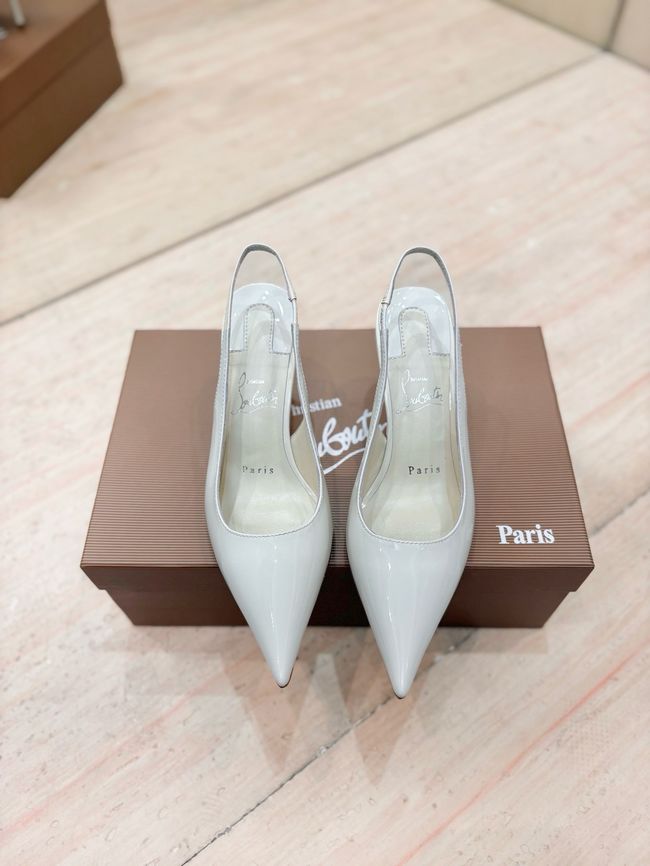 Christian Louboutin Slingbacks Lambskin 8.5CM 65078-6
