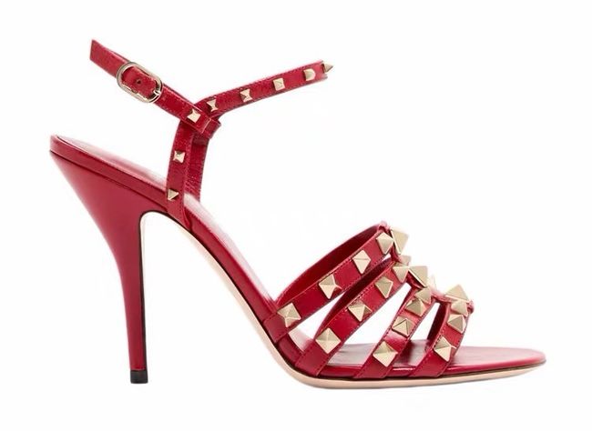 Valentino ROCKSTUD lambskin sandal 9CM 65077-5