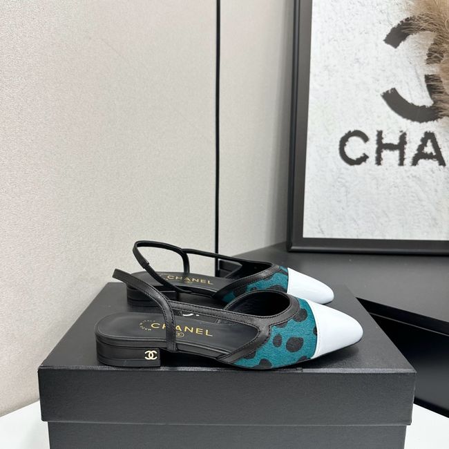 Chanel Slingbacks Lambskin & Mixed Fibers 65080-1
