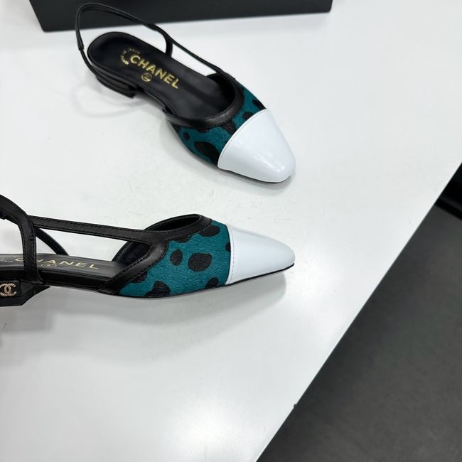 Chanel Slingbacks Lambskin & Mixed Fibers 65080-1