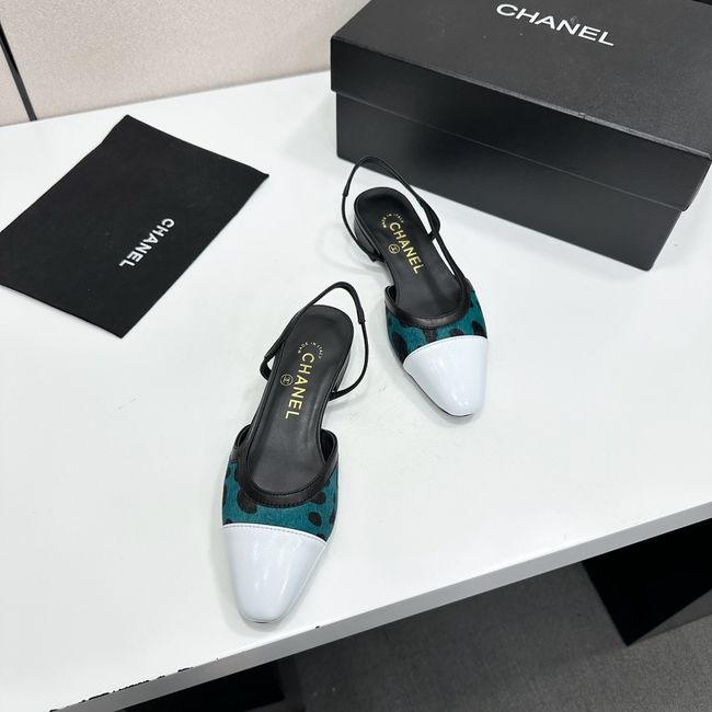 Chanel Slingbacks Lambskin & Mixed Fibers 65080-1