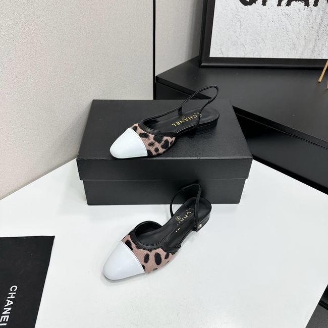 Chanel Slingbacks Lambskin & Mixed Fibers 65080-2