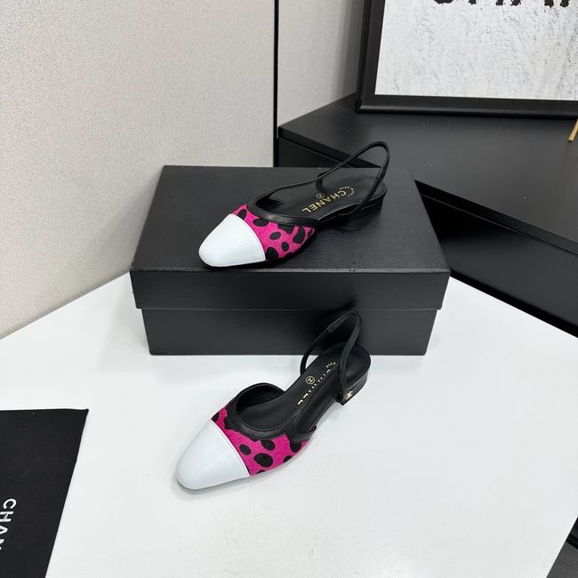 Chanel Slingbacks Lambskin & Mixed Fibers 65080-5