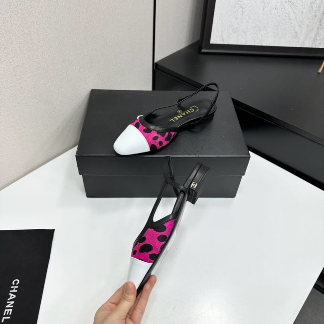 Chanel Slingbacks Lambskin & Mixed Fibers 65080-5