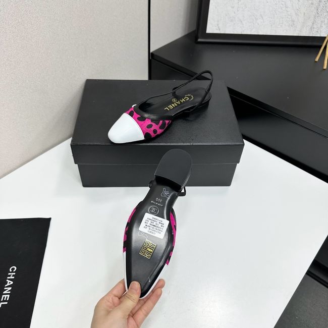 Chanel Slingbacks Lambskin & Mixed Fibers 65080-5