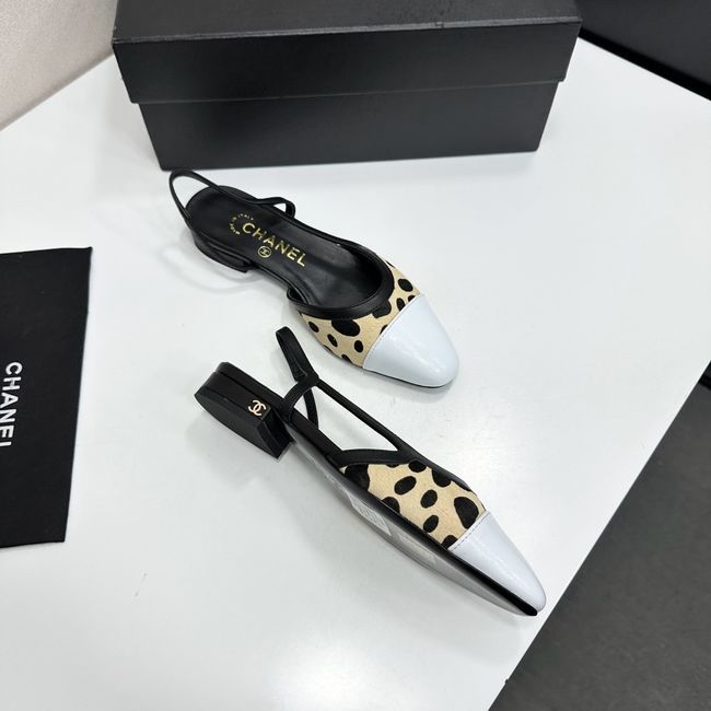 Chanel Slingbacks Lambskin & Mixed Fibers 65080-6