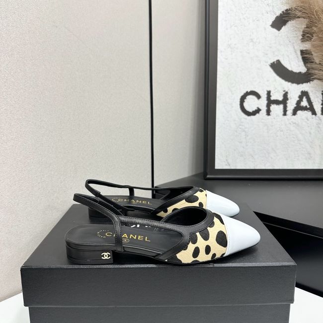 Chanel Slingbacks Lambskin & Mixed Fibers 65080-6