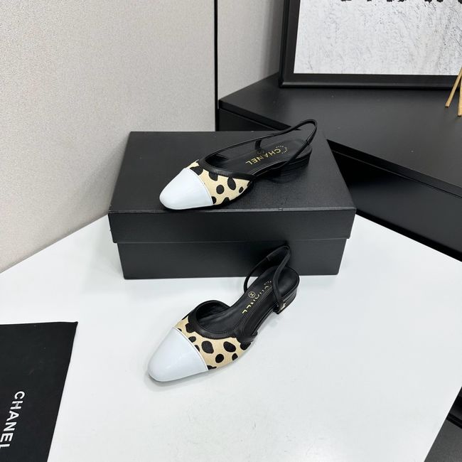 Chanel Slingbacks Lambskin & Mixed Fibers 65080-6