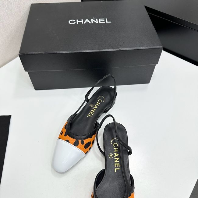 Chanel Slingbacks Lambskin & Mixed Fibers 65080-7