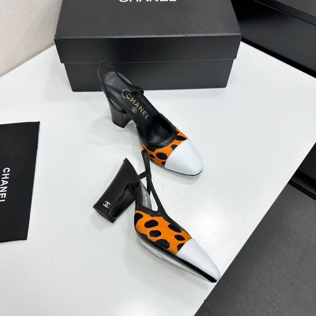 Chanel Slingbacks Lambskin & Mixed Fibers  90mm G47281-1