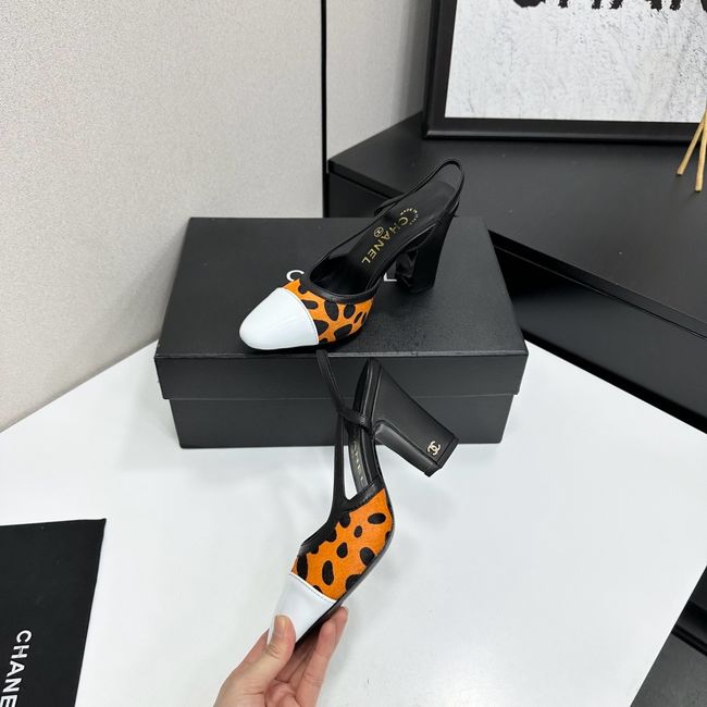 Chanel Slingbacks Lambskin & Mixed Fibers  90mm G47281-1