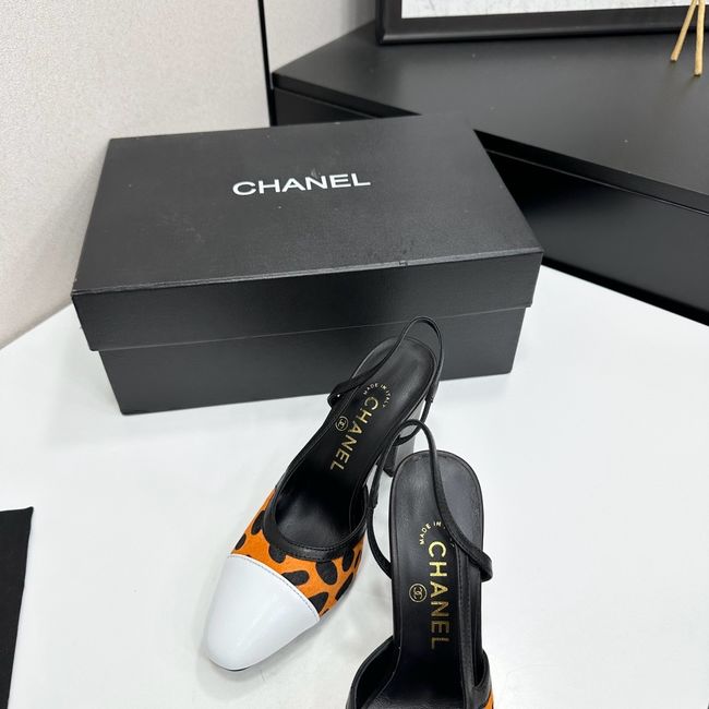 Chanel Slingbacks Lambskin & Mixed Fibers  90mm G47281-1