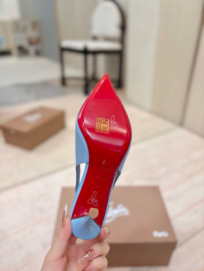 Christian Louboutin Slingbacks Lambskin 8.5CM 65078-10