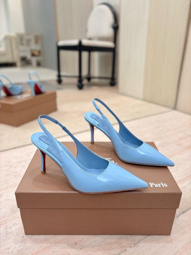 Christian Louboutin Slingbacks Lambskin 8.5CM 65078-10