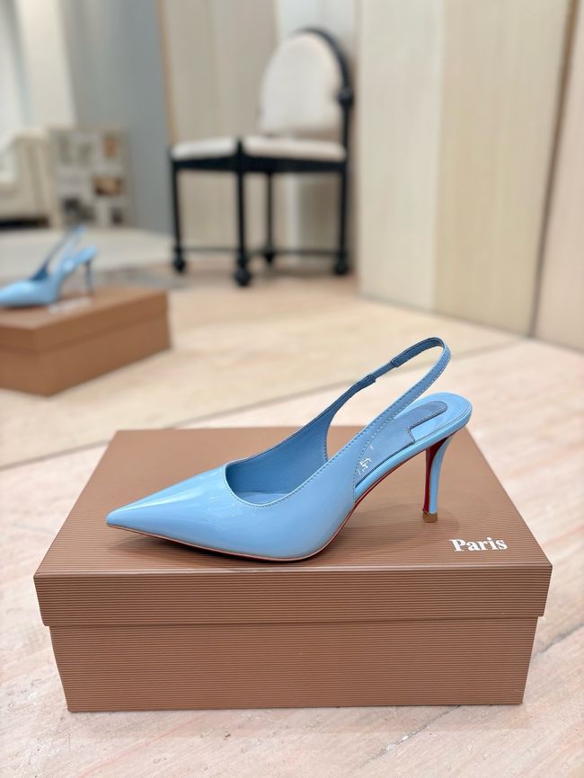 Christian Louboutin Slingbacks Lambskin 8.5CM 65078-10