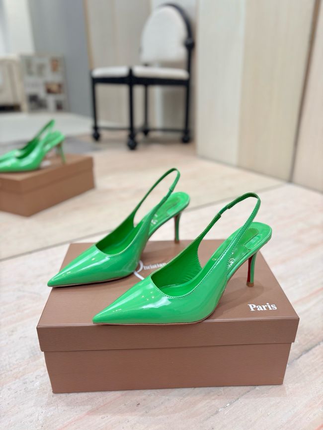 Christian Louboutin Slingbacks Lambskin 8.5CM 65078-11