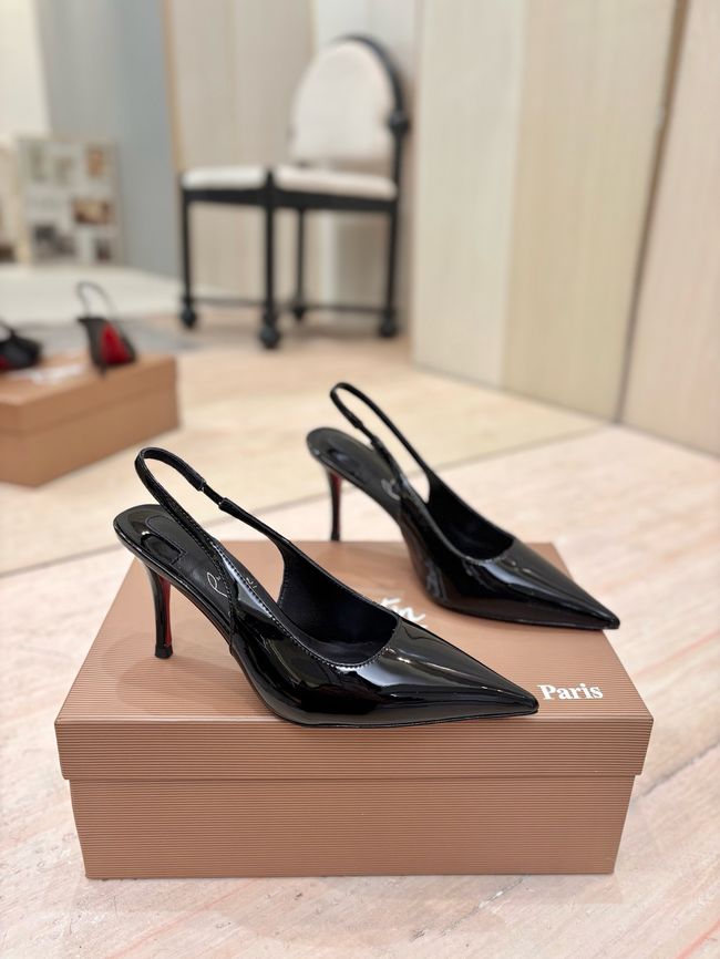 Christian Louboutin Slingbacks Lambskin 8.5CM 65078-7