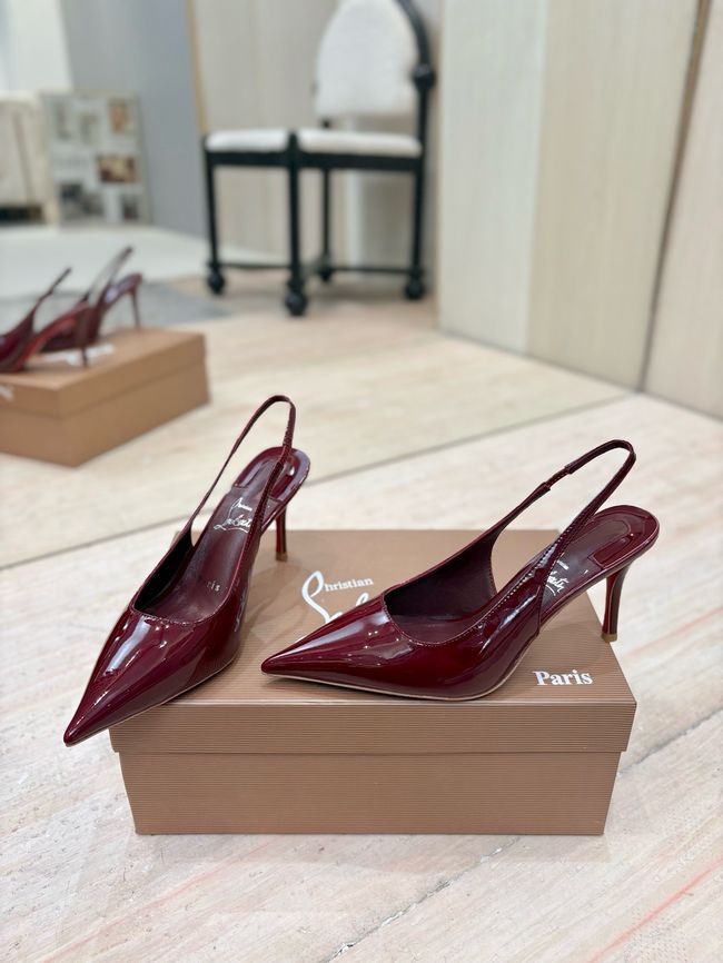 Christian Louboutin Slingbacks Lambskin 8.5CM 65078-8