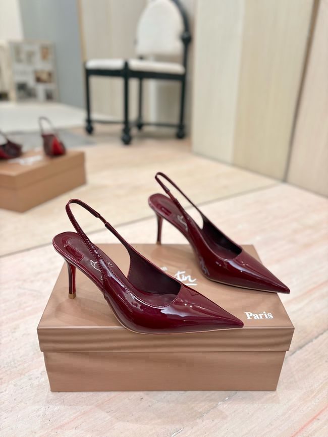 Christian Louboutin Slingbacks Lambskin 8.5CM 65078-8