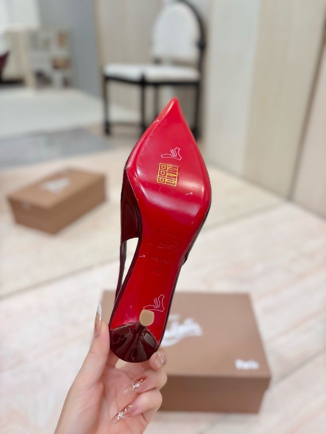 Christian Louboutin Slingbacks Lambskin 8.5CM 65078-8