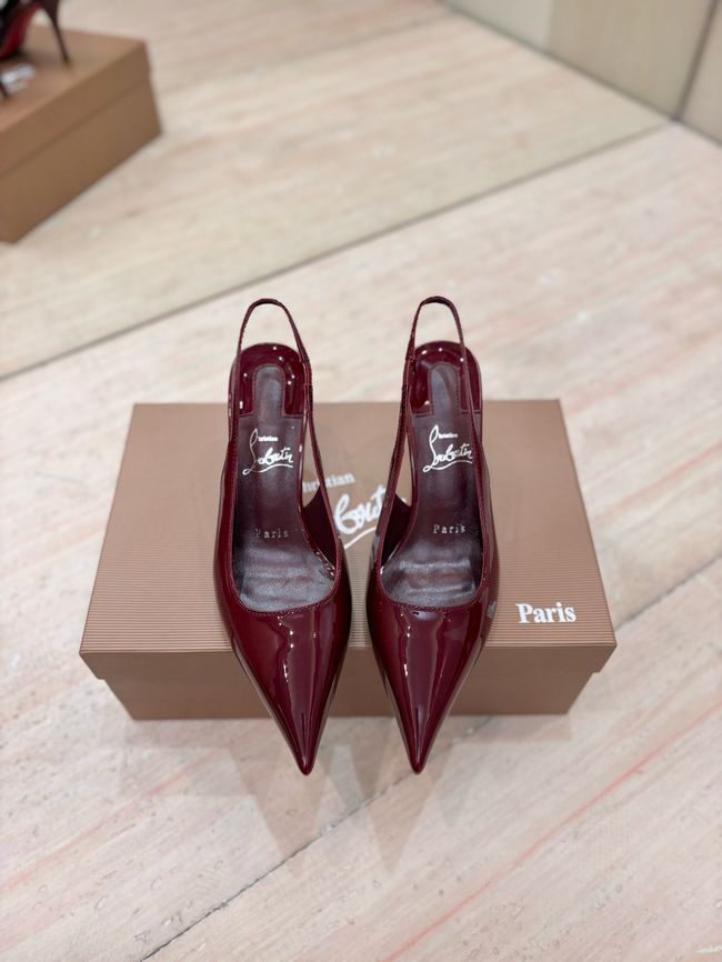 Christian Louboutin Slingbacks Lambskin 8.5CM 65078-8