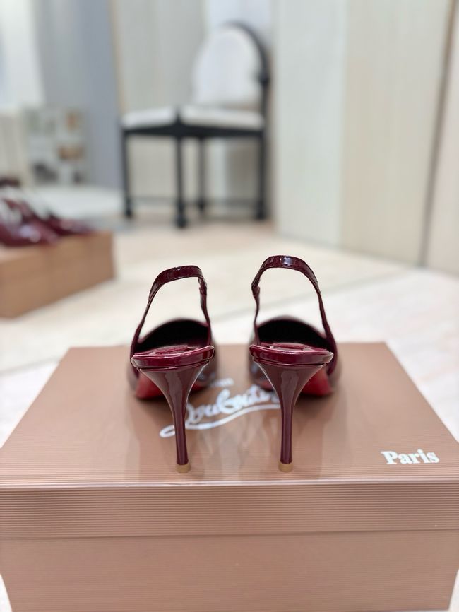 Christian Louboutin Slingbacks Lambskin 8.5CM 65078-8