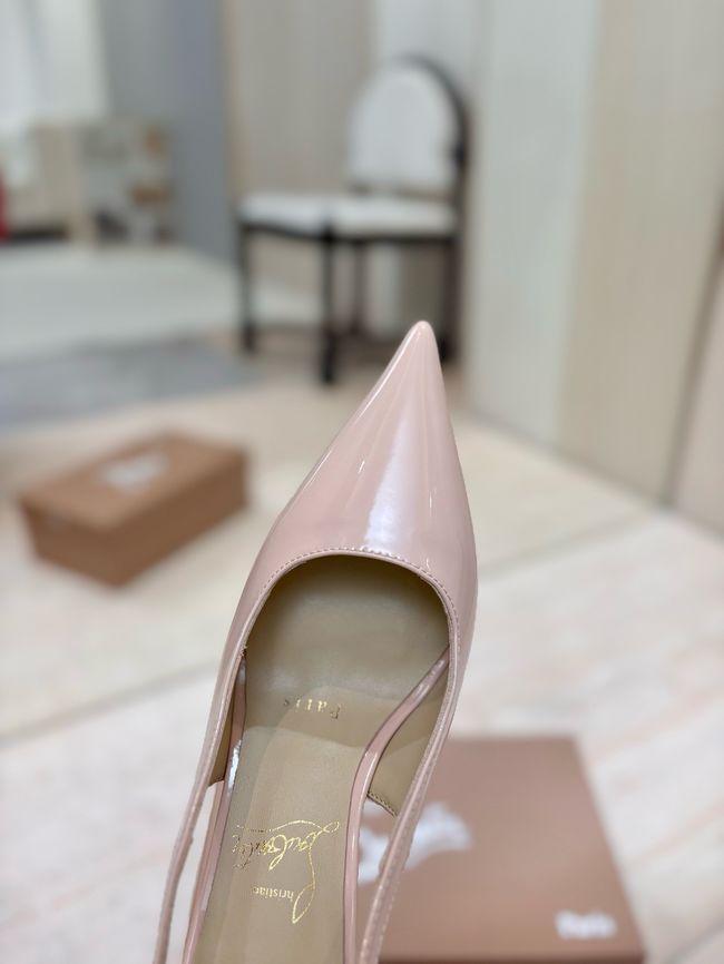 Christian Louboutin Slingbacks Lambskin 8.5CM 65078-9