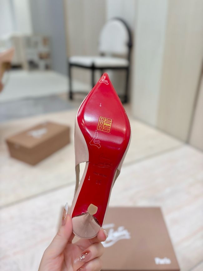 Christian Louboutin Slingbacks Lambskin 8.5CM 65078-9