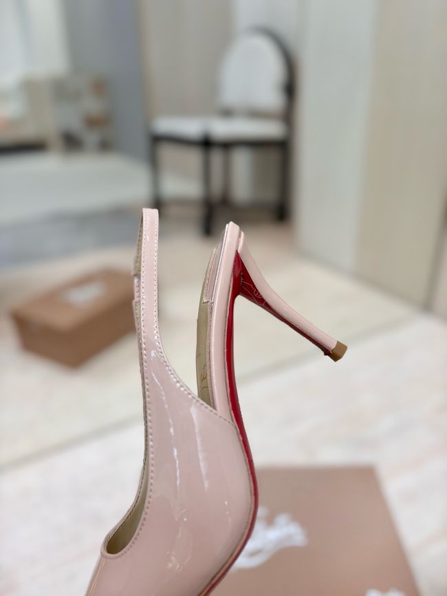 Christian Louboutin Slingbacks Lambskin 8.5CM 65078-9