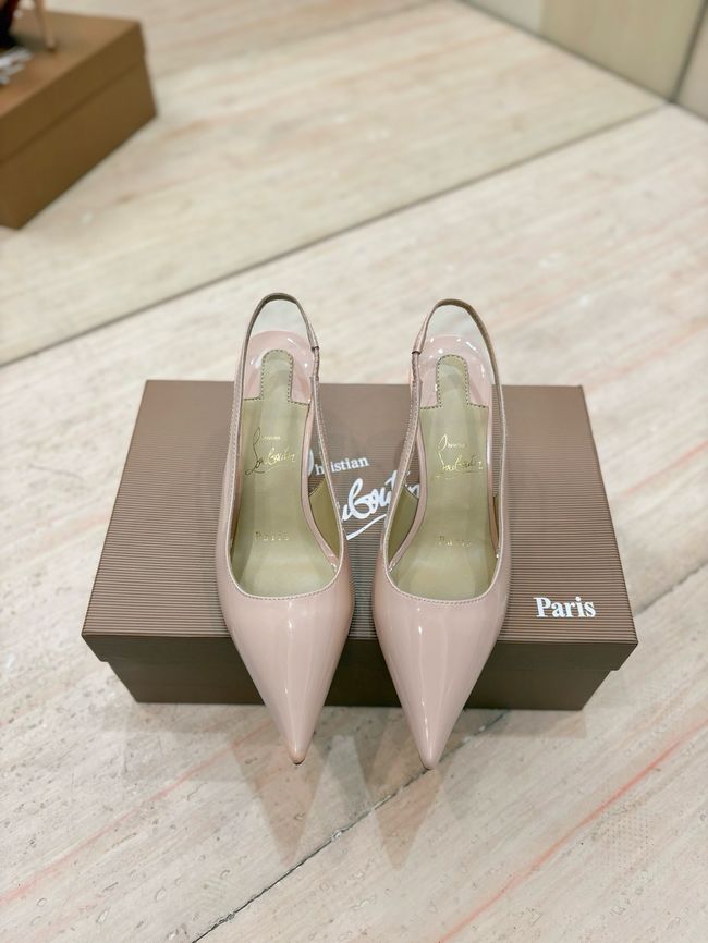 Christian Louboutin Slingbacks Lambskin 8.5CM 65078-9