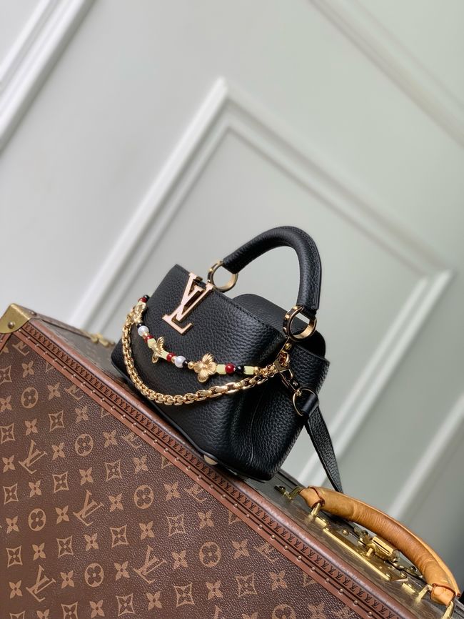 Louis Vuitton Capucines East West Mini M29443 black