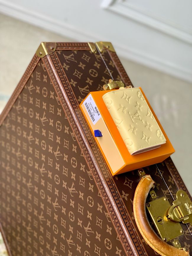 Louis Vuitton Charms Pocket Wallet M28981 light yellow