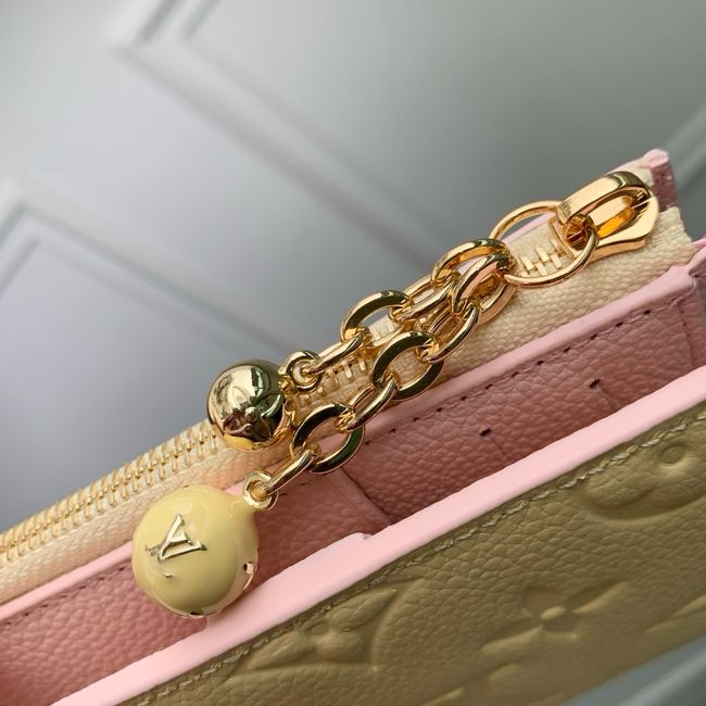 Louis Vuitton Charms Pocket Wallet M28981 light yellow