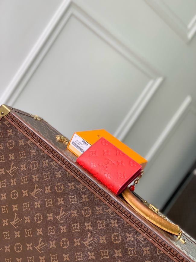 Louis Vuitton Charms Pocket Wallet M28981 red Louis Vuitton Charms Pocket Wallet M28981 red