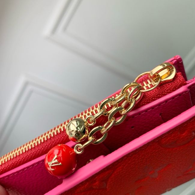 Louis Vuitton Charms Pocket Wallet M28981 red Louis Vuitton Charms Pocket Wallet M28981 red