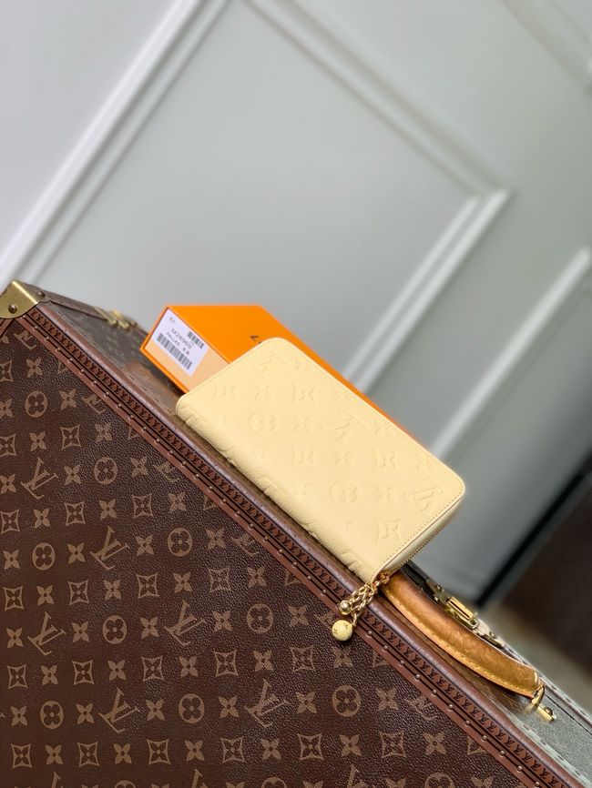 Louis Vuitton Zippy Wallet M28969 light yellow