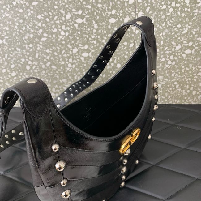 VALENTINO VLOGO calfskin Shoulder Bag 0073 black VALENTINO VLOGO calfskin Shoulder Bag 0073 black