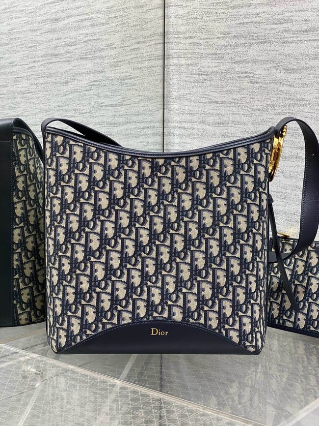 Dior Medium Bag Blue Dior Oblique Jacquard 5843 Dior Medium Bag Blue Dior Oblique Jacquard 5843