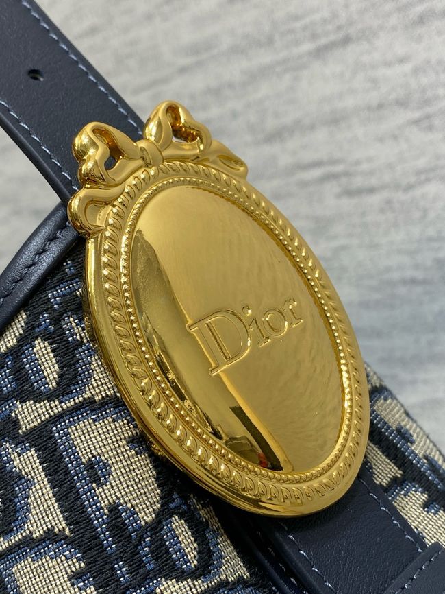 Dior Medium Bag Blue Dior Oblique Jacquard 5843 Dior Medium Bag Blue Dior Oblique Jacquard 5843
