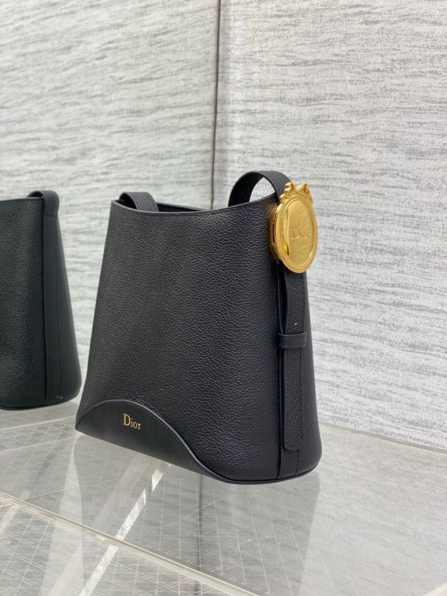 Dior samll Bag Grained Calfskin 5842 black Dior samll Bag Grained Calfskin 5842 black