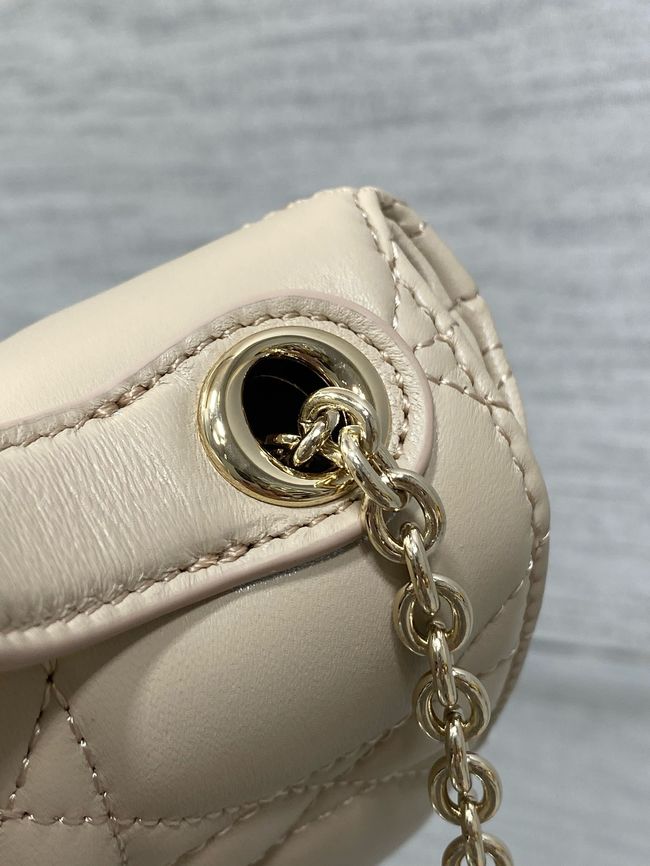 My Dior Mini Bag Cannage patent leather S0985PU Apricot&Golden chain My Dior Mini Bag Cannage patent leather S0985PU Apricot&Golden chain